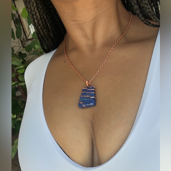 One of a Kind, Lapis Lazuli Gemstone Necklace - Picture 2 of 7